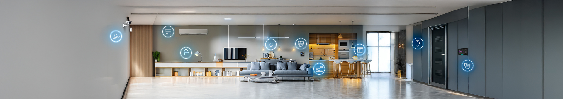 Smart home with connected systems