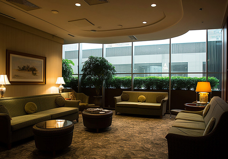 Boutique hotel lounge